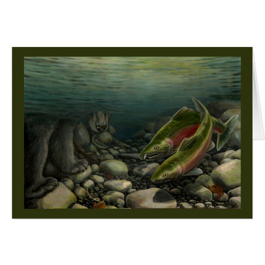 Fishing Card BC Wildlife Art Cards Custom (Front Horizontal)