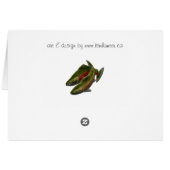 Fishing Card BC Wildlife Salmon Art Cards Custom (Back Horizontal)