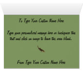 Fishing Card BC Wildlife Salmon Art Cards Custom (Inside Horizontal (Bottom))