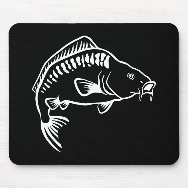 Fishing Carp Mouse Pad (Front)