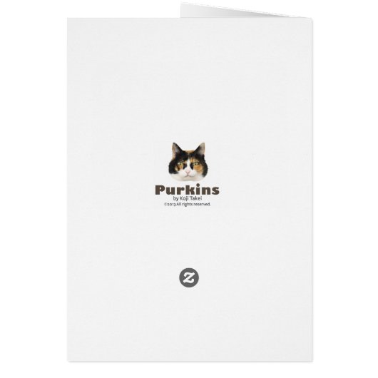 Fishing Cat Card Funny Cute Adorable Best (Back)