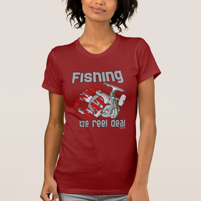 Fishing Channel Cat The Reel Deal Fishing T-Shirt (Front)