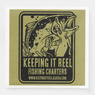 Fishing Charters And Club Accessories Paper Dinner Napkins