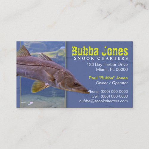 Fishing Charters Business Card