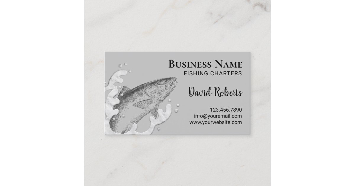 Fishing Charters Fisherman Fishing Guide Business Card Zazzle
