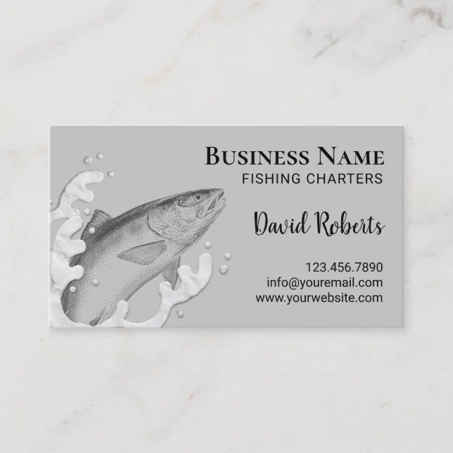 Fishing Charters Fisherman Fishing Guide Business Card | Zazzle