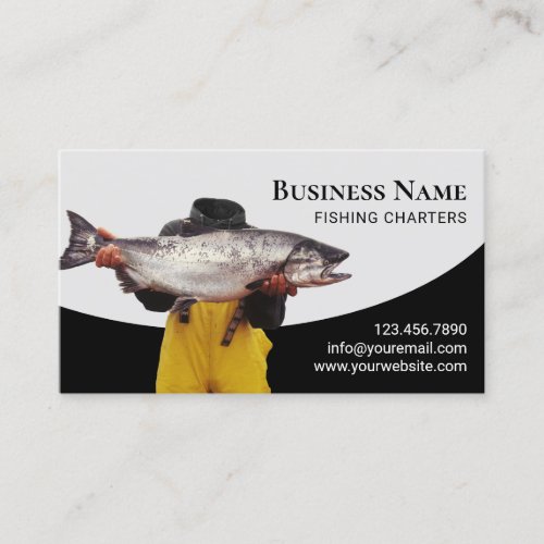 Fishing Charters Professional Fisherman  Business Card