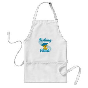 Fishing Chick #3 Adult Apron
