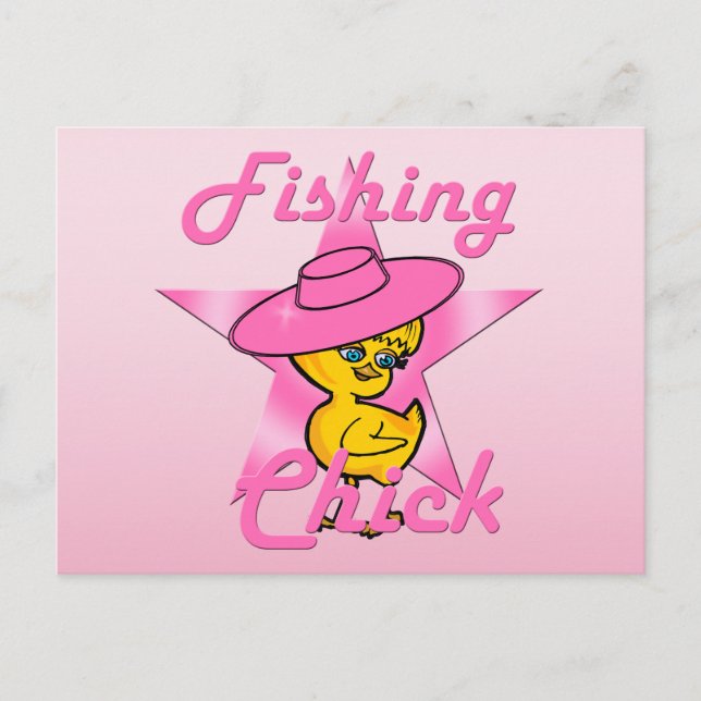 Fishing Chick #8 Postcard (Front)