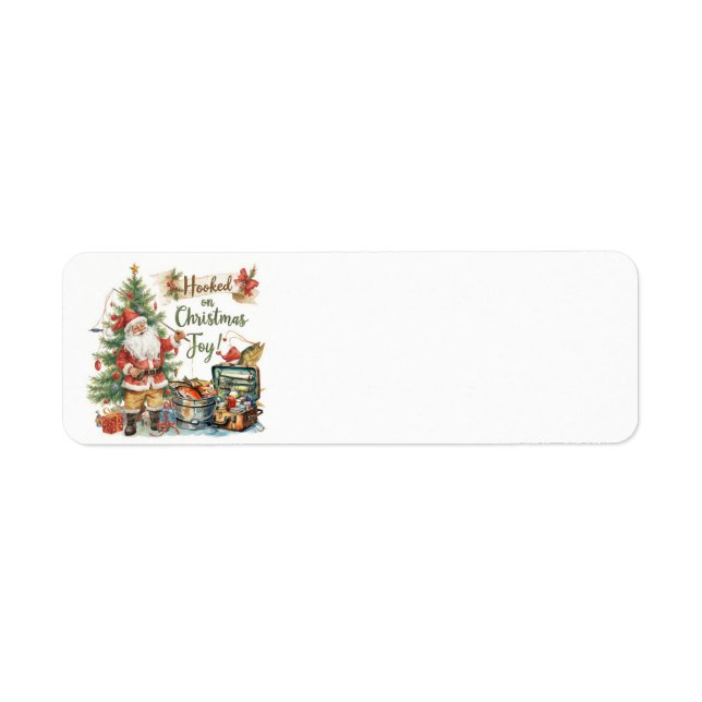 Fishing Christmas for fishing lovers Label (Front)