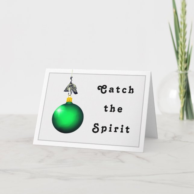 Fishing Christmas Holiday Cards (Front)