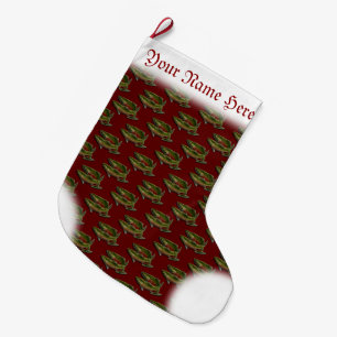 Fishing Christmas Stocking Custom Salmon Stocking