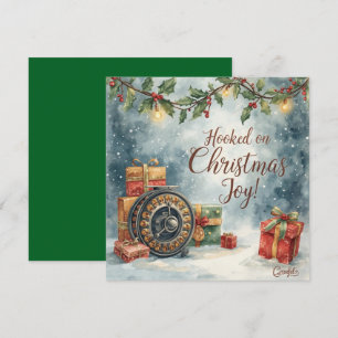 Fishing Christmas themed for Fishing Lovers Holiday Card