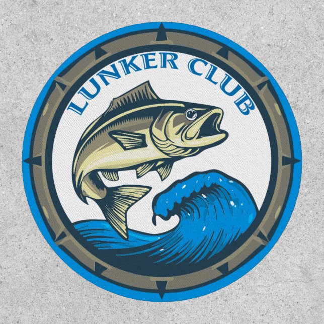 Fishing Club Logo "Lunker Club" Patch (Front)