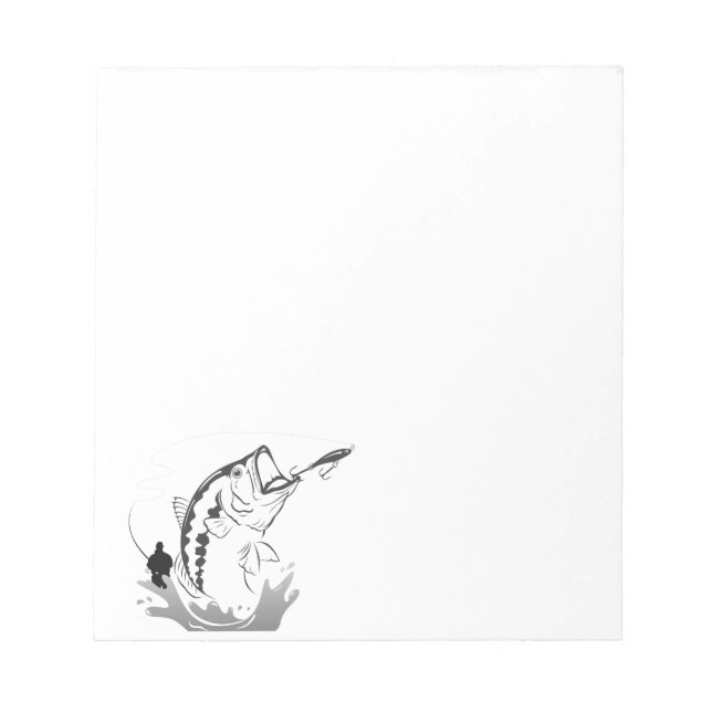 Fishing Club Template Notepad (Front)