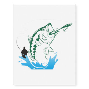 Fishing Club Template Temporary Tattoos