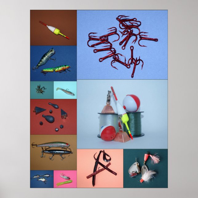 Fishing Collage Poster (Front)