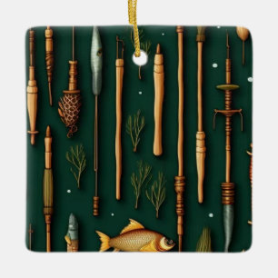 Fishing Collection Ceramic Ornament