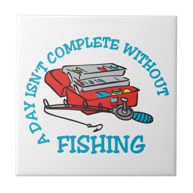 Fishing Complete Ceramic Tile (Front)