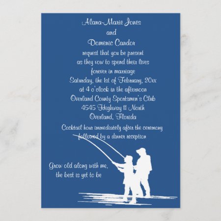 Fishing Couple Wedding Invitations : Customize