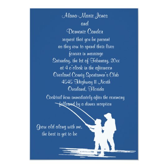 Fishing Wedding Invitations Customize Zazzle Fishing Wedding Invitations Customize
