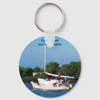 Fishing craft and skiffs, Belize Keychain