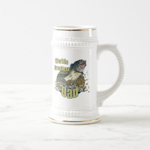 Fishing dad beer stein