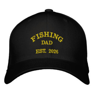 Fishing Dad Est. 2026 Embroidered Design Baseball Cap