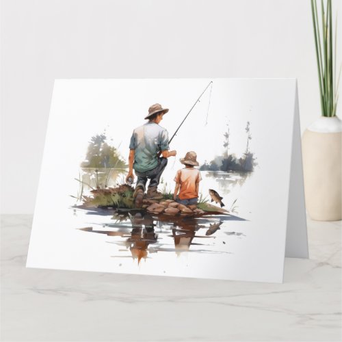 Fishing Dad Fathers Day Card