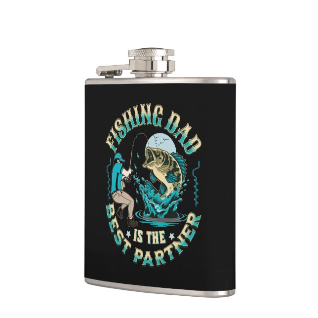 Fishing Dad Is The Best Partner Flask (Left)