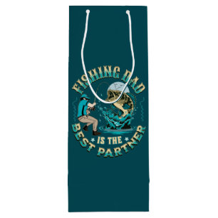 Fishing Dad Is The Best Partner Wine Gift Bag