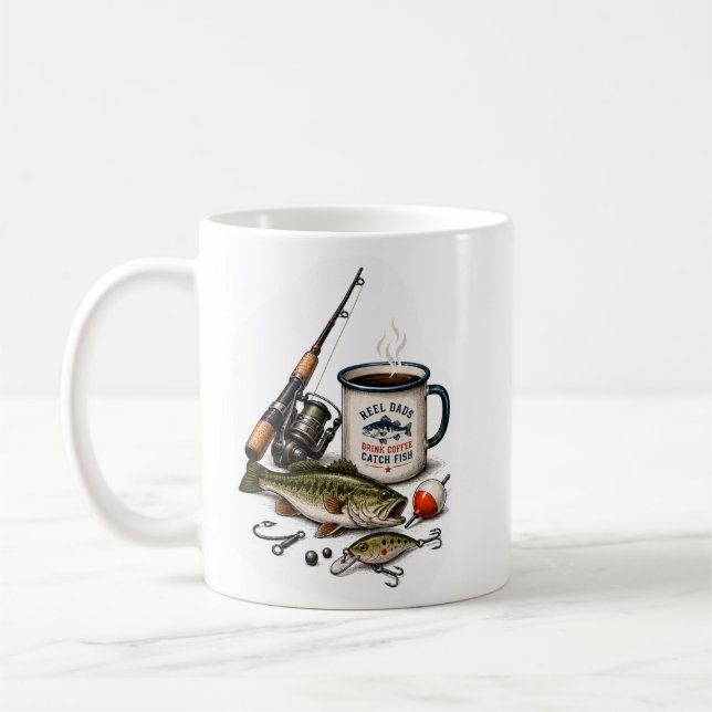Fishing Dad Mode Coffee Mug (Left)