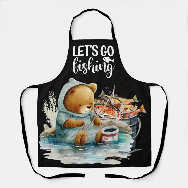 Fishing Dad Reel Great Dad for Father  Apron (Front)