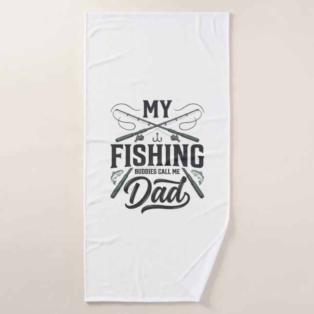 Fishing Dad Vintage Engraved  Shirt Design Bath Towel (Bath Towel)