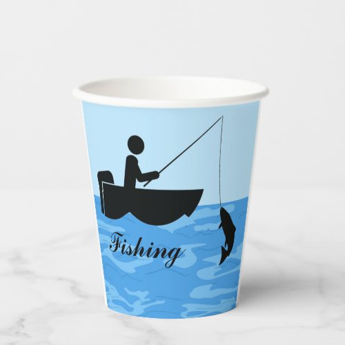 Fishing Design Paper Cup