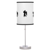 Fishing Design White Shade Lamp (Front)