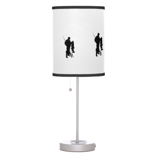 Fishing Design White Shade Lamp (Right)