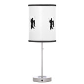 Fishing Design White Shade Lamp (Back)