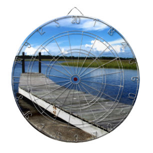 Fishing Dock Photograph Dart Board