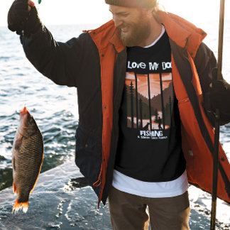 Fishing Dog dad adventure sunset  Sweatshirt