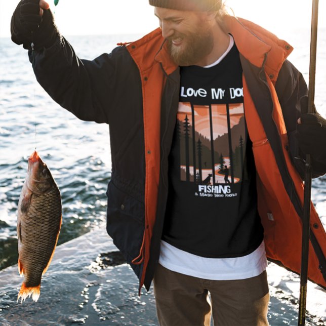 Fishing Dog dad adventure sunset  Sweatshirt (Creator Uploaded)