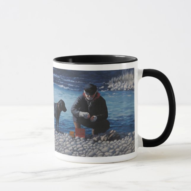 fishing_dog mug (Right)