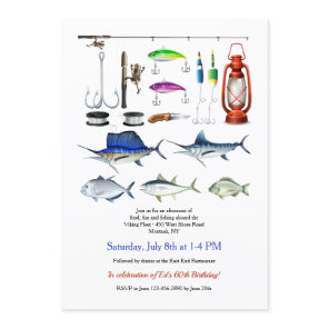 Fishing Elements Invitation
