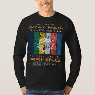 Fishing Enthusiast Tee - Gray Hair, Reel Expertise