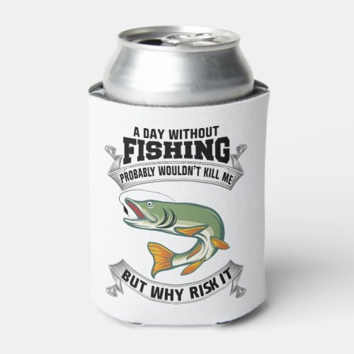 Fishing Enthusiasts Decorative Can Cooler