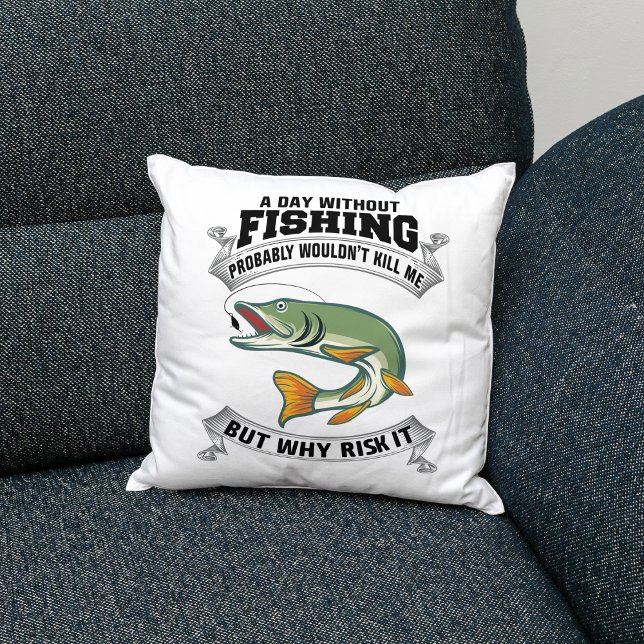 Fishing Enthusiast's Decorative Pillow (Creator Uploaded)
