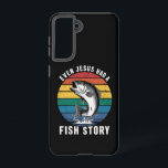 Fishing Even Jesus Had Fish Story Bass Fish Funny  Samsung Galaxy S21 Case<br><div class="desc">Fishing Even Jesus Had Fish Story Bass Fish Funny Dad</div>
