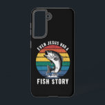 Fishing Even Jesus Had Fish Story Bass Fish Funny  Samsung Galaxy S21 Case<br><div class="desc">Fishing Even Jesus Had Fish Story Bass Fish Funny Dad</div>