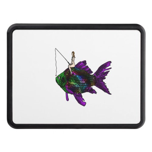 Fishing Faerie on a Fish Hitch Cover