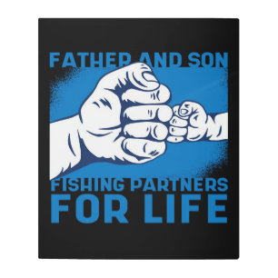 Fishing Father And Son  Best Father's day gift Metal Print
